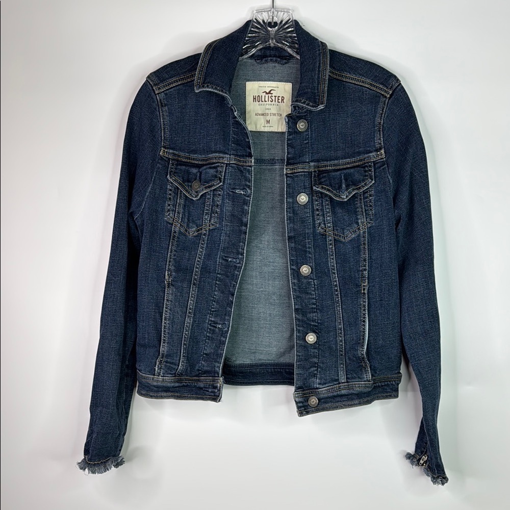 Hollister Advanced Stretch Denim Button Jean Jacket Medium